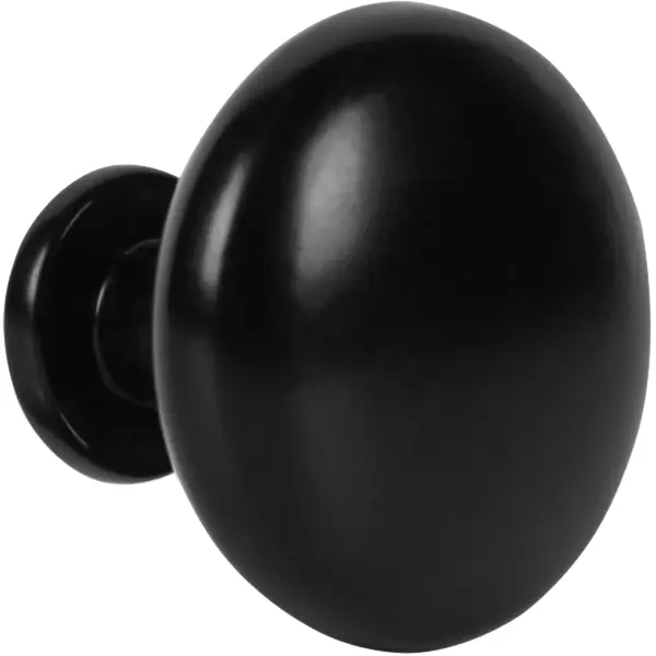 Ручка-кнопка мебельная L4.KNOB05BL, цвет чёрный ручка кнопка plastic 008 пластиковая сливовая