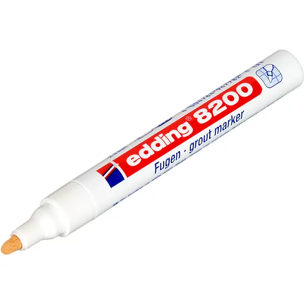 Маркер для плиточных швов белый 4 мм Edding 8200-1B маркер краска для плиточных швов artline