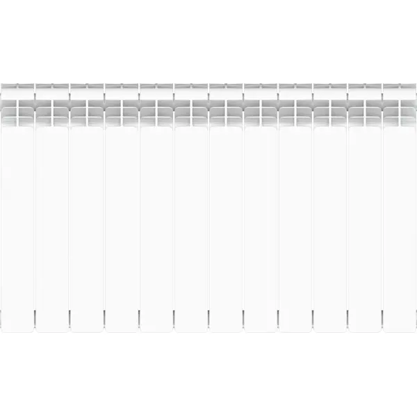 фото Радиатор equation 500/90 12 секций боковое подключение алюминий белый