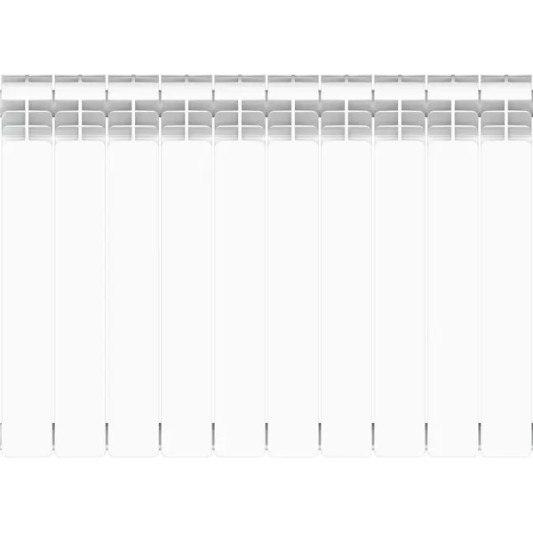 фото Радиатор equation 500/90 10 секций боковое подключение алюминий белый