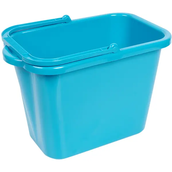Ведро прямоугольное Idea 9.5 л пластик цвет бирюзовый контейнер пищевой для обеда пластик 0 4 0 4 л 8 5 см idea единорог м1232