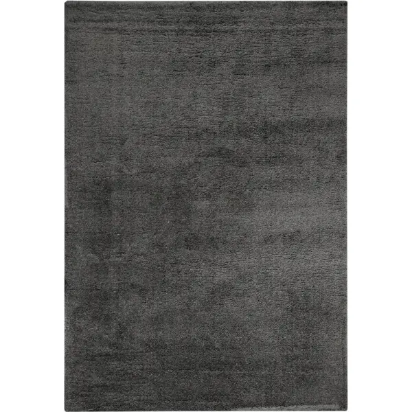 фото Ковер полиэстер ribera 160x230 см цвет темно-серый без бренда