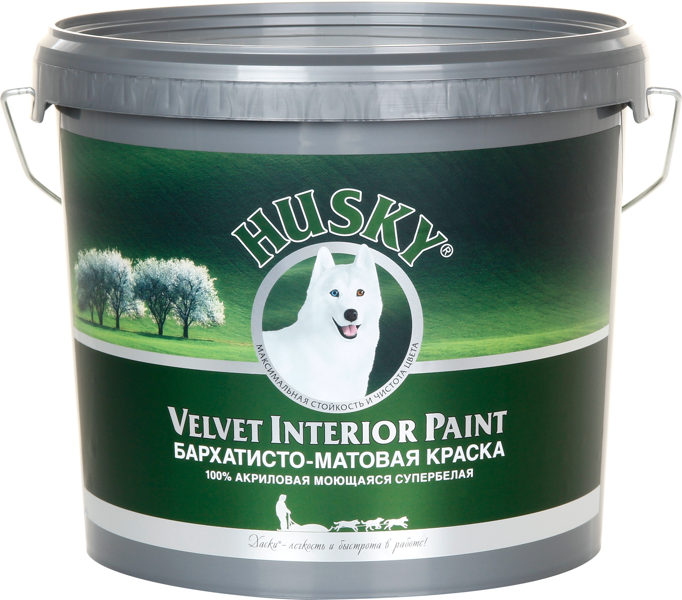 Краска грунт husky 3 в 1 для фасадов и интерьеров цвет белый