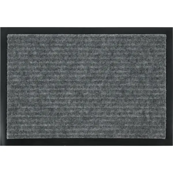 Коврик Start 40х60 см полипропилен цвет серый ткань 1 м п однотонный велюр 300 см светло серый
