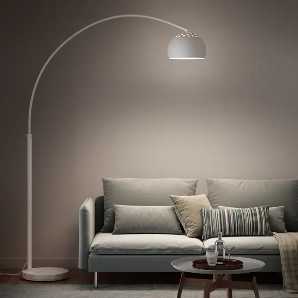 Торшер Inspire «New Sofa» цвет металл/белый воронка d 14 см универсальная средняя металл