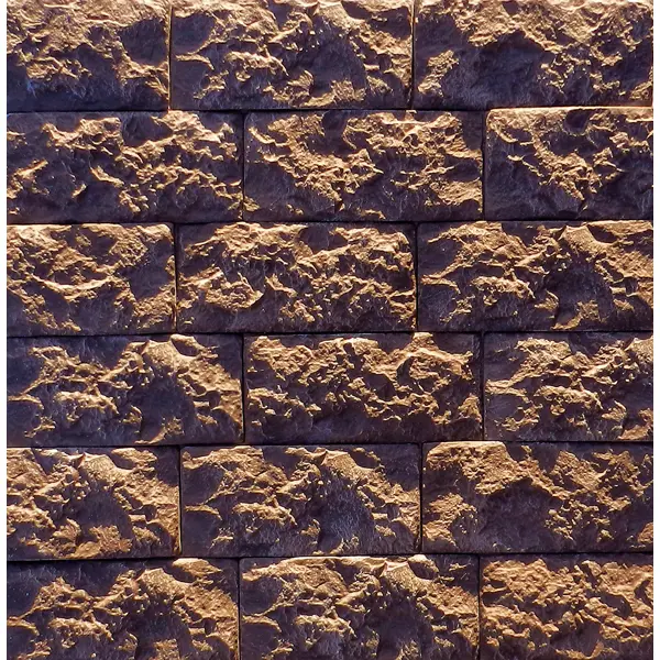 фото Камень искусственный ramo доломит шоколадно-коричневый 0.77м²