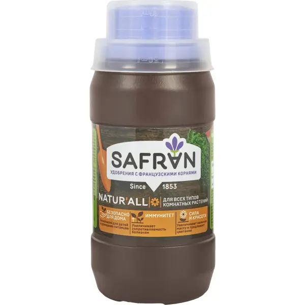 Удобрение Safran универсальное органическое 0.3 л удобрение универсальное органическое жидкость 500 мл флексом