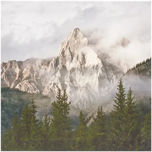 Картина на холсте «Горный пейзаж» 30x30 см картина на холсте закат на озере 60x100 см