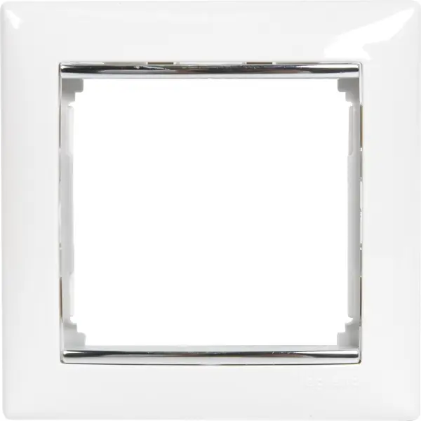 Рамка для розеток и выключателей Legrand Valena 1 пост, цвет белый/серый шёлк накладка для розетки 1 1 пост белый