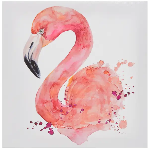 Картина на холсте «Фламинго» 30x30 см картина на холсте закат на озере 60x100 см
