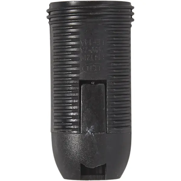 Патрон-полувинт пластиковый Oxion E14 цвет чёрный патрон стойка бакелитовая oxion e27 наклонная чёрный