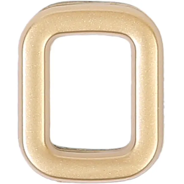 Цифра «0» самоклеящаяся 40х32 мм пластик цвет матовое золото люверсы 35 мм матовое золото 10 шт