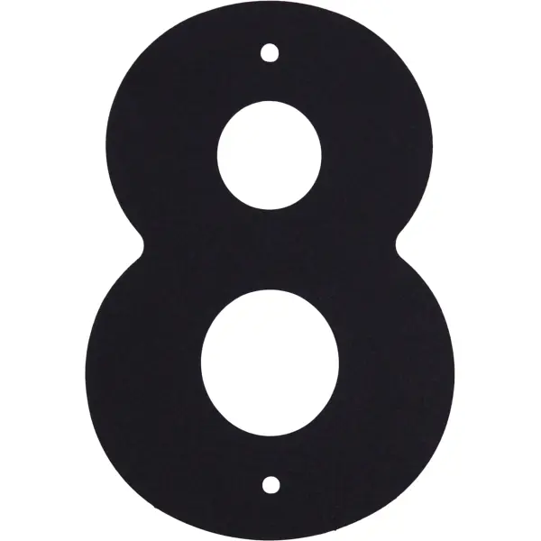 Цифра «8» Larvij большая цвет чёрный буква б larvij большая чёрный