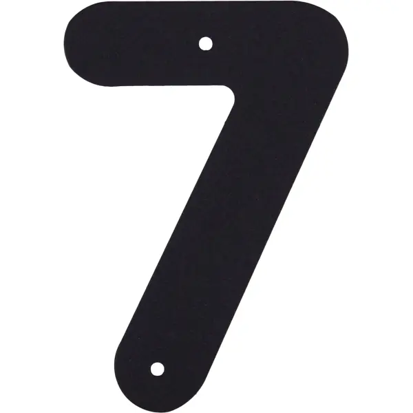 Цифра «7» Larvij большая цвет чёрный буква б larvij большая чёрный