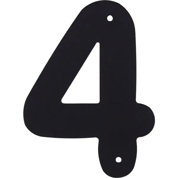 Цифра «4» Larvij большая цвет чёрный буква б larvij большая чёрный