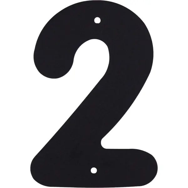 Цифра «2» Larvij большая цвет чёрный буква а larvij большая чёрный