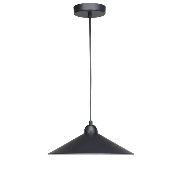 фото Светильник подвесной braga 1 лампа цвет матовый чёрный inspire