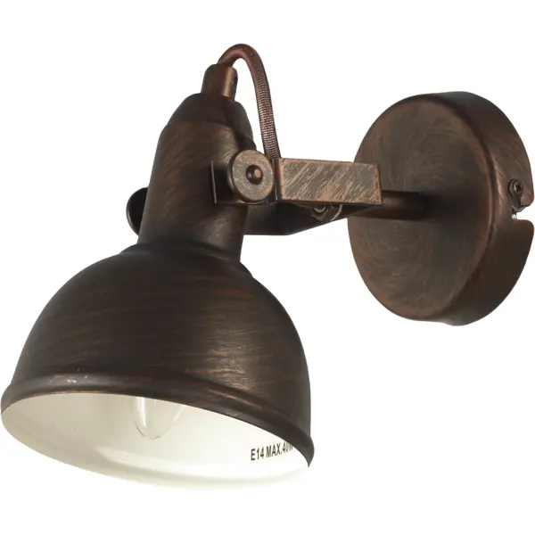 фото Спот martin 1xe14x40 вт, металл, цвет коричневый arte lamp