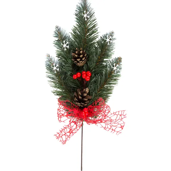 Украшение новогоднее «Веточка под снегом» 2, 7 см, пластик украшение новогоднее ок рождественник пластик бриллиантовый