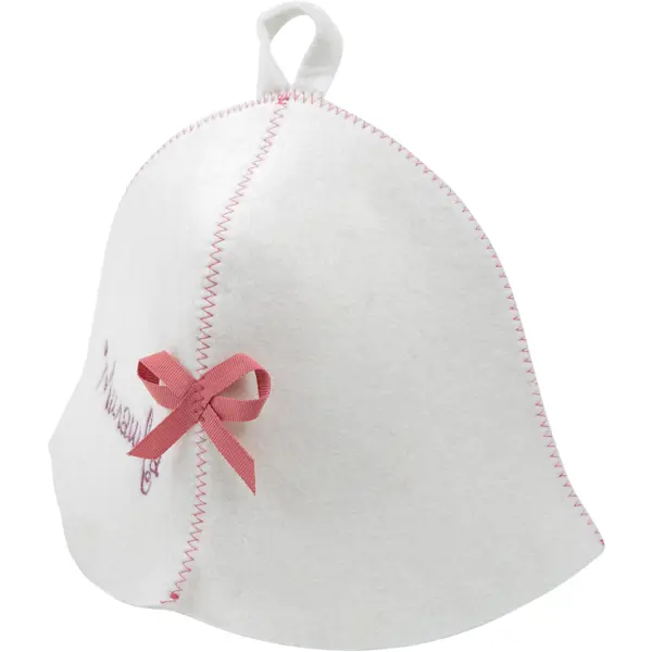 Шапка банная «Милашка», фетр, цвет белый банная шапка добропаровъ