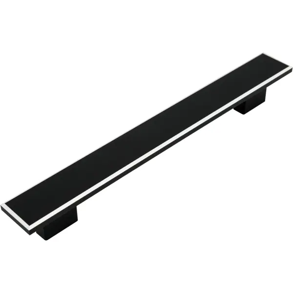 Ручка-скоба мебельная S-4130 160 мм цвет матовый черный