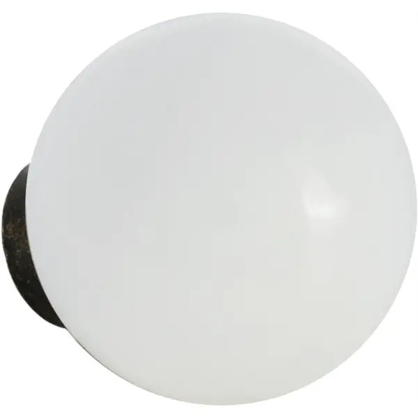 Ручка-кнопка мебельная KF12-11, керамика, цвет белый ручка кнопка мебельная овал белый