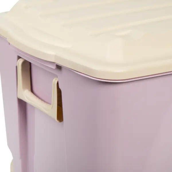 фото Ящик для игрушек 68.5x39.5x38.5 см 66.5 л пластик с крышкой цвет розовый без бренда