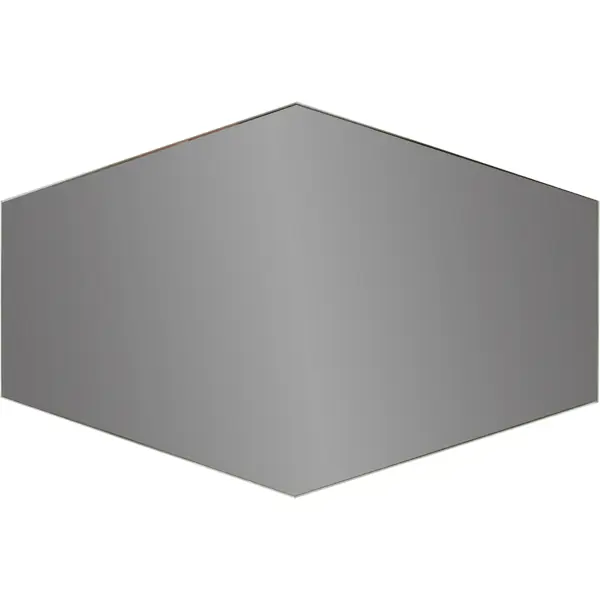 Зеркальная плитка Omega Glass NNLM73 сота 30x20 см глянцевая цвет графит 1 шт.