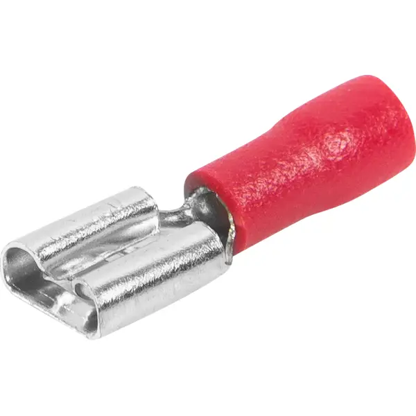 Разъем плоский изолированный мама Duwi РпИм 1.5-6.3 мм цвет красный 10 шт. пятнадцатиполосный разъем для кабеля дали авто