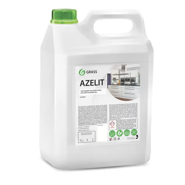Средство чистящее для кухни Grass Azelit гель 5 л средство чистящее grass для кухни crispi 600 мл