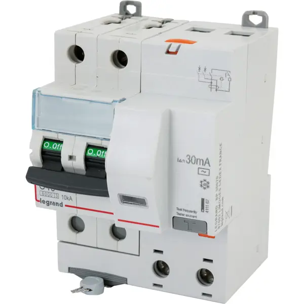 Автоматический выключатель дифференциального тока Legrand DX3 2P C40 A 30 мА 6 кА AC 411162