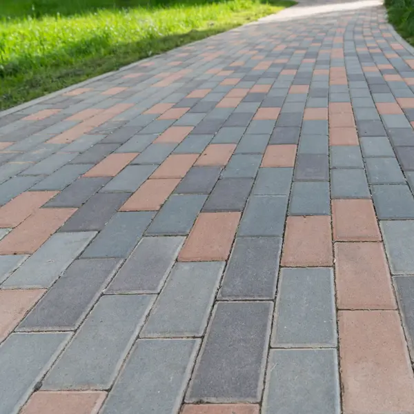 фото Плитка тротуарная прямоугольная braer 200x100x60 мм цвет серый