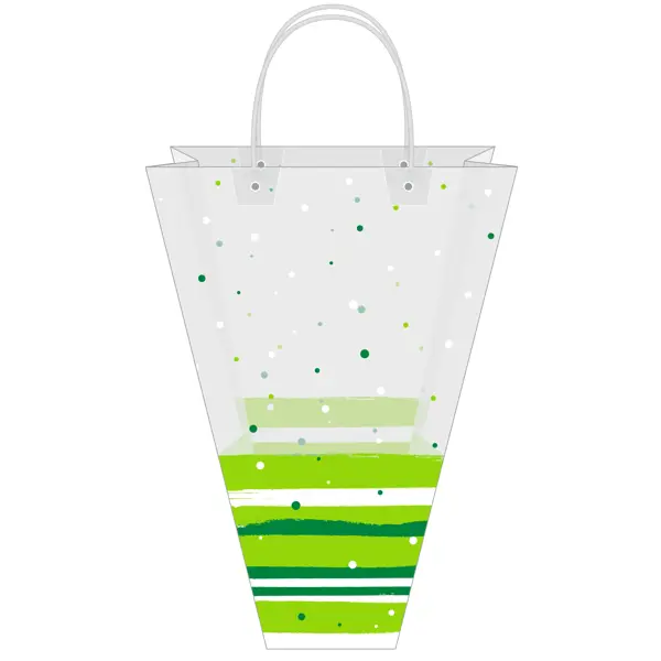 Сумка для цветов подарочная цветная сумка для цветов 24x12x26 см