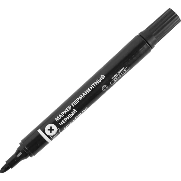 Маркер перманентный черный 2 мм Спец перманентный маркер для надписей и рисования edding