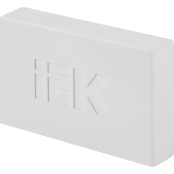 Заглушка для кабель-канала IEK 60х40 мм цвет белый 4 шт. заглушка кабельной трассы tdm