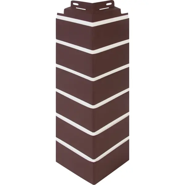 Угол наружный FineBer Кирпич облицовочный Britt угол внутренний для фасадных панелей fineber коричневый