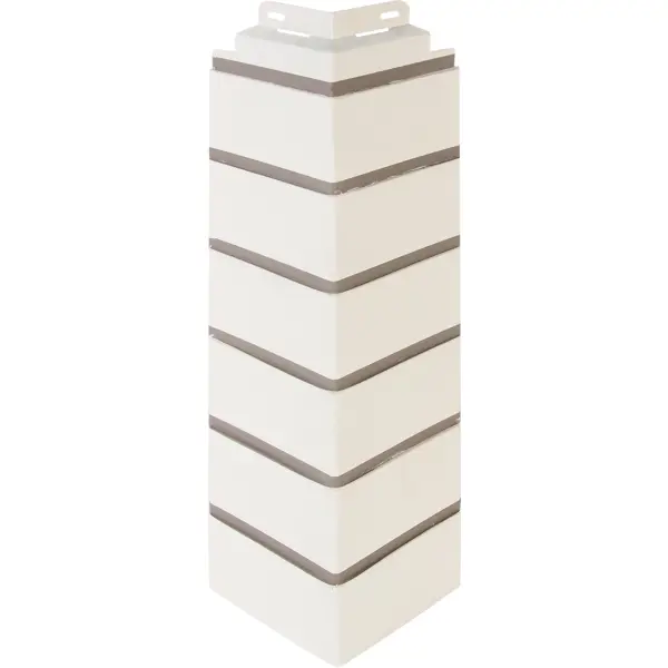 Угол наружный FineBer Кирпич облицовочный цвет белый камень натуральный кварцит pharaon белый 0 63 м²