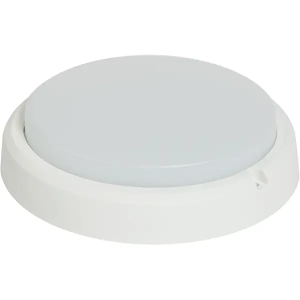 Светильник ЖКХ светодиодный 8 Вт IP54 6500К, накладной, круг, нейтральный белый свет белый круг