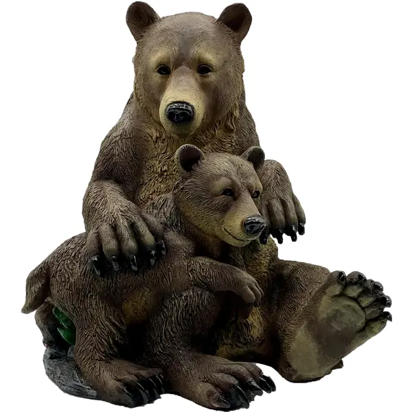 Садовая фигура «Два медведя» высота 43 см садовая фигура два медведя высота 43 см