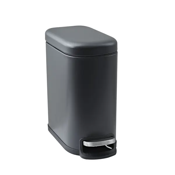 Контейнер для мусора Sensea Remix Slim 5 л цвет чёрный контейнер для мусора sensea urban 3 л чёрный