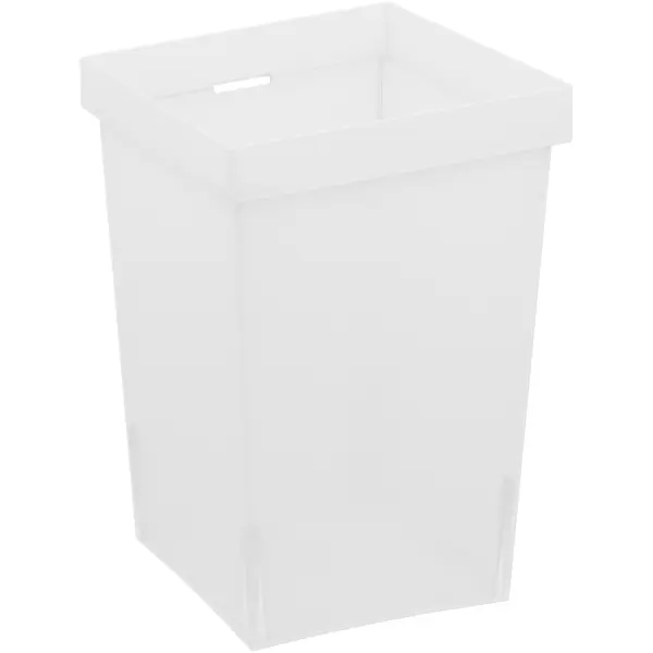 Контейнер для хранения Delinia ID 10x10x14.7 см пластик цвет белый контейнер для хранения зелени 26 см comfort