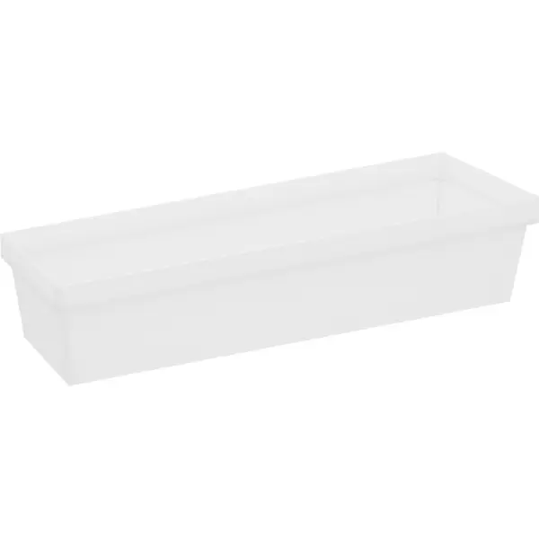Контейнер для хранения Delinia ID 10x30x6.7 см пластик цвет белый контейнер для хранения leon 43 3x22 1x29 8 см полипропилен
