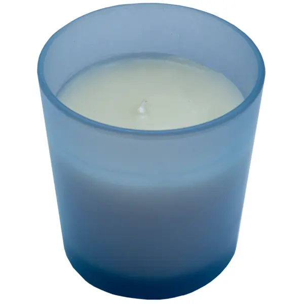 Свеча ароматическая «Ваниль» 8х9 см конус цвет голубой