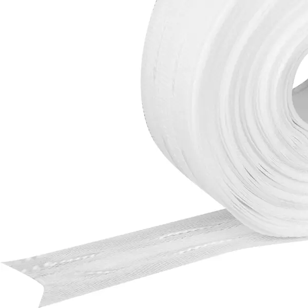 Лента шторная параллельная 24 мм цвет белый лента шторная 25 мм матовый белый