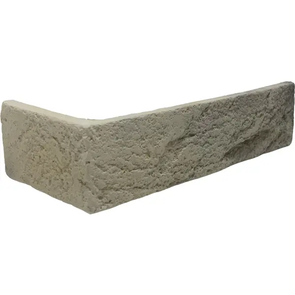 Угловой камень искусственный White Hills Дерри Брик серо-бежевый 1.16 м.п. камень искусственный white hills кельн брик белый 1 63 м²