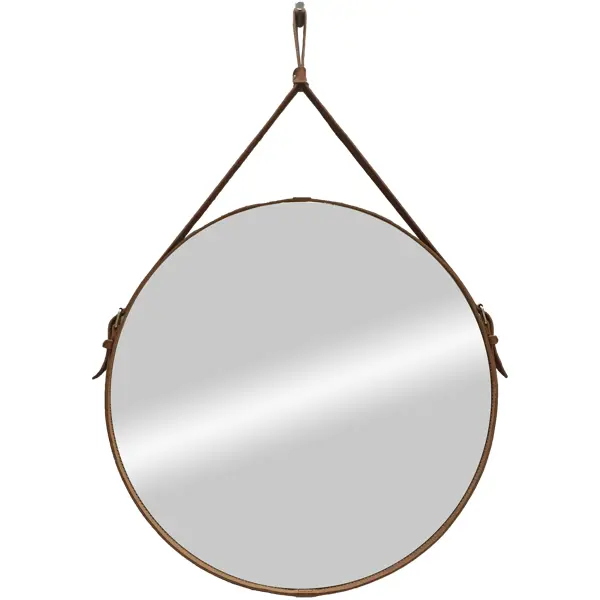 фото Зеркало декоративное «миллениум браун» на ремне, круг, ø65 см континент