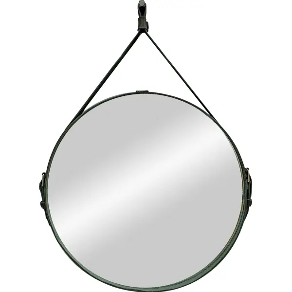 фото Зеркало декоративное «миллениум блэк» на ремне, круг, ø50 см континент