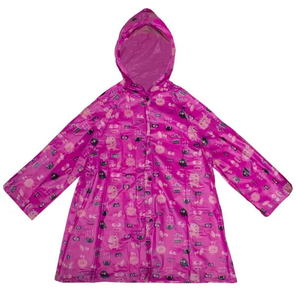 Плащ-дождевик детский Garden Show 466779 цвет розовый с рисунком размер S детский дождевик плащ eurohouse