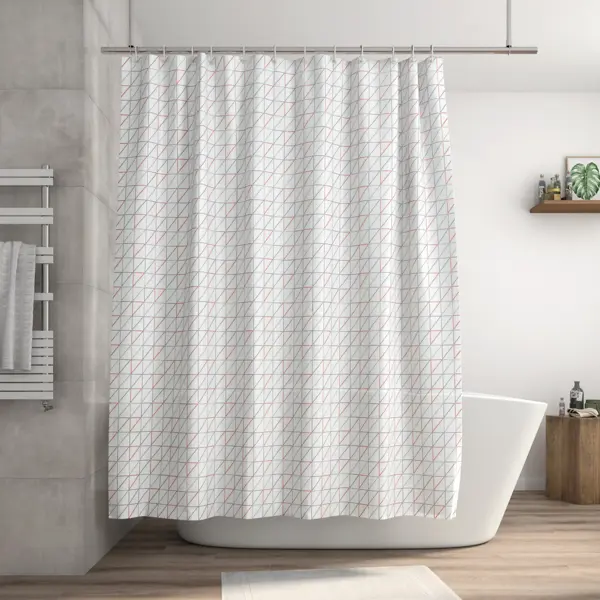 Штора для ванной Sensea Remix 180x200 см полиэстер цвет мультиколор штора для ванной sensea neo stripes 180x200 см полиэстер серый