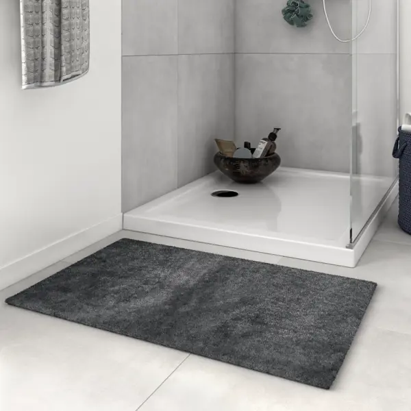 фото Коврик для ванной комнаты sensea neo 50х80 см цвет серый
